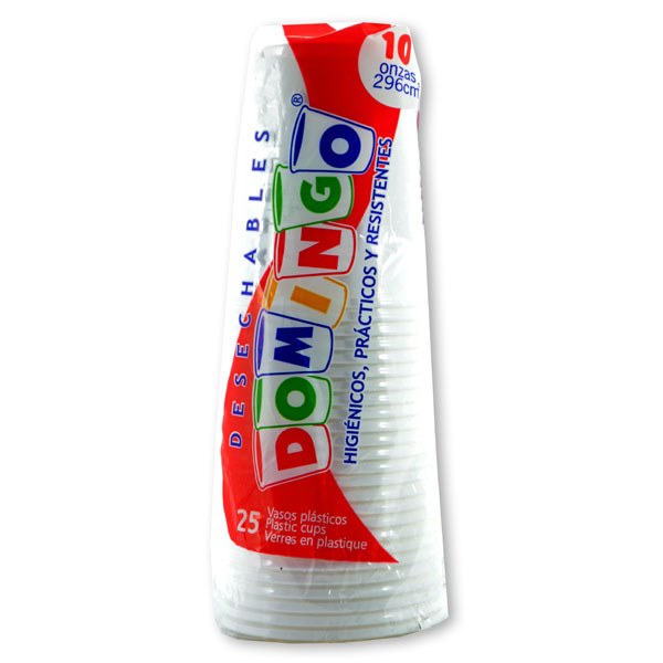 Plastic Cup Domingo 10 Oz 50pk