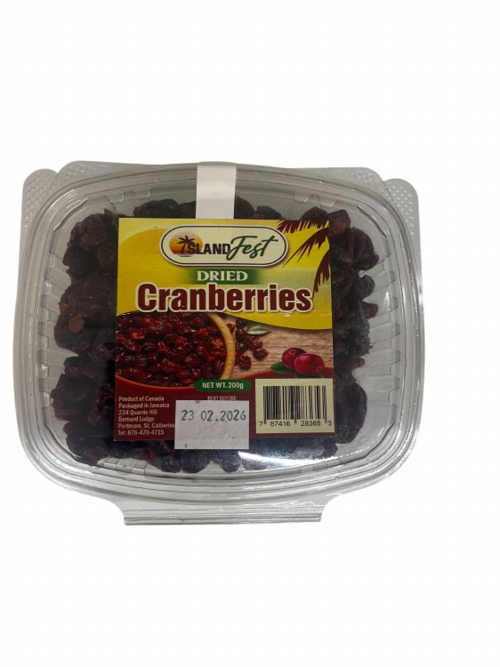 Island Fest Dried Cranberries