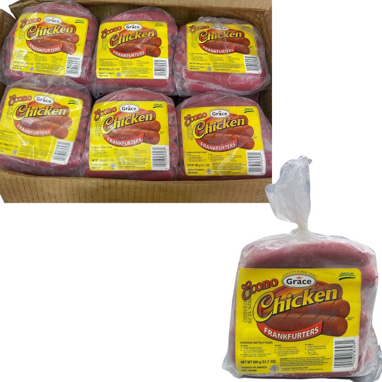 OLD MACONALD CHICKEN FRANKS 900G