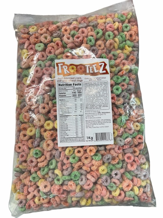 Frooteez  Fruit Rings 1kg 12cs