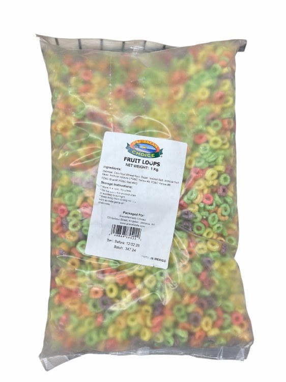 Carib/choice Fruit Loops 1kg12