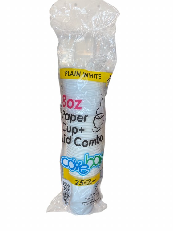 Hot Cup 8oz With Lid 300pc