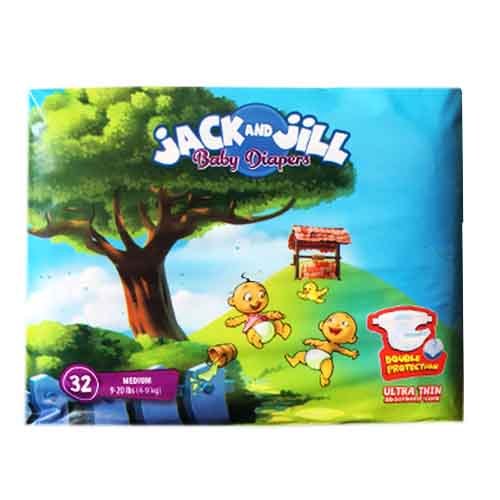 Jack And Jill Pampers Med 32pk