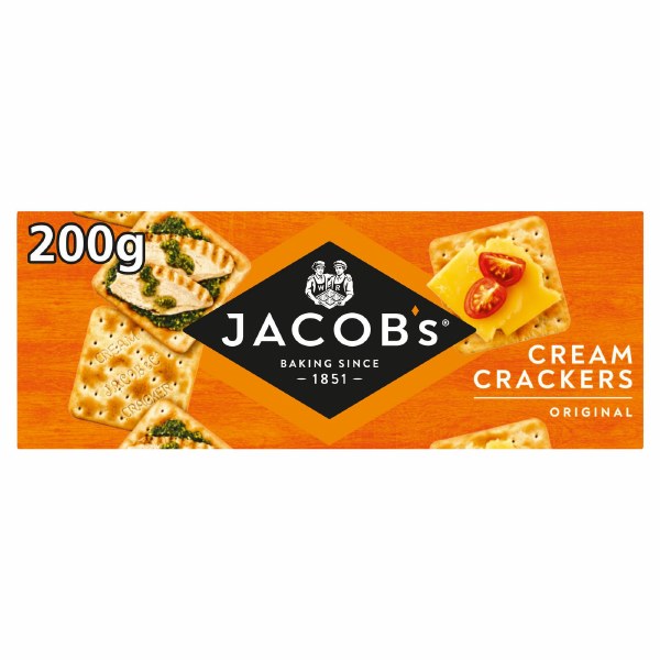 Jacobs Cream Crackers 200g 24c