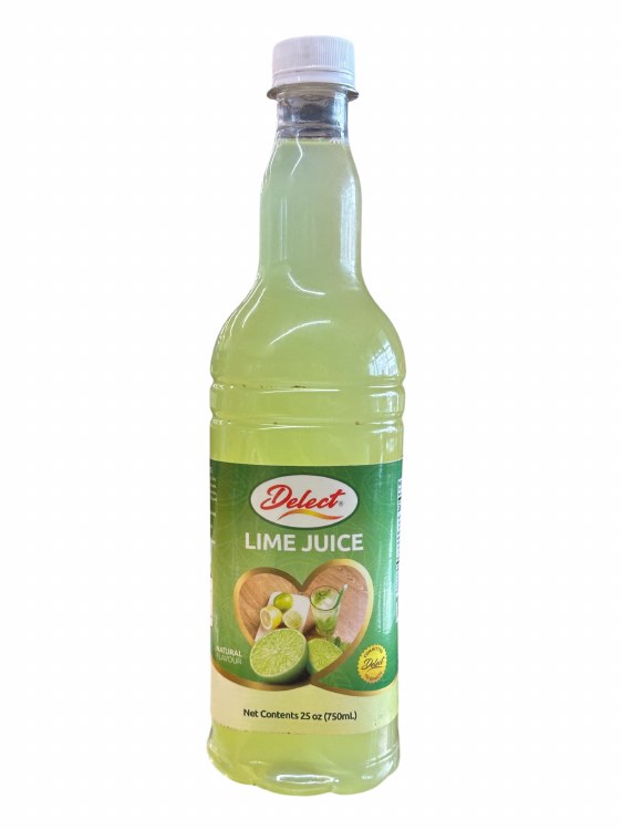 Delect Lime Juice 750ml 12cs