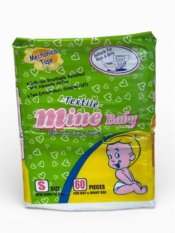 Mines Baby Pampers Sml 60pk
