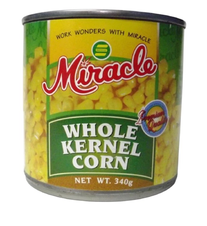Miracle Whole K Corn 340g 24cs