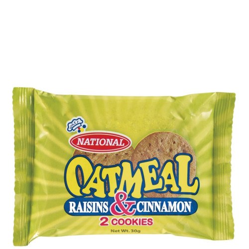 Nat Oatmeal Raisin Cookies 30g