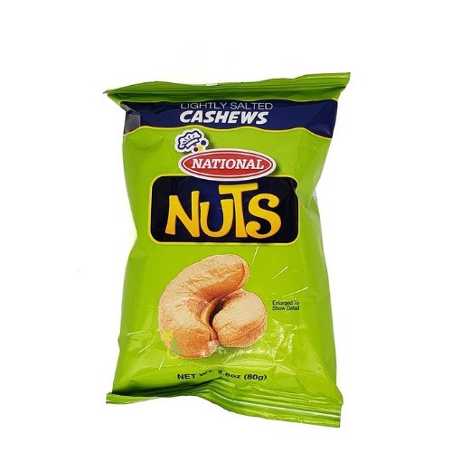 National Cashew Lrg 80g 36cs