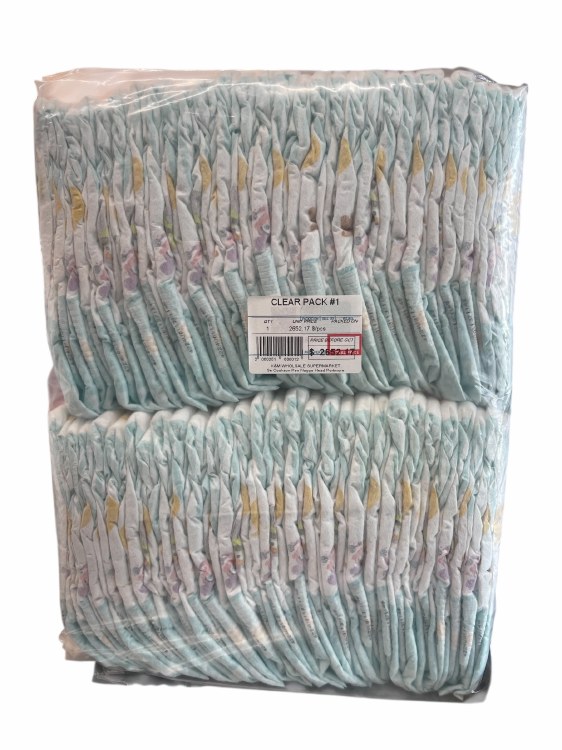 Clear Pack Pampers #1 (60pack)