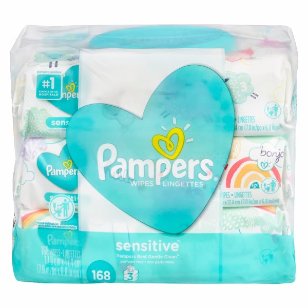 Pampers Wipes 168 Wipes (4cs)