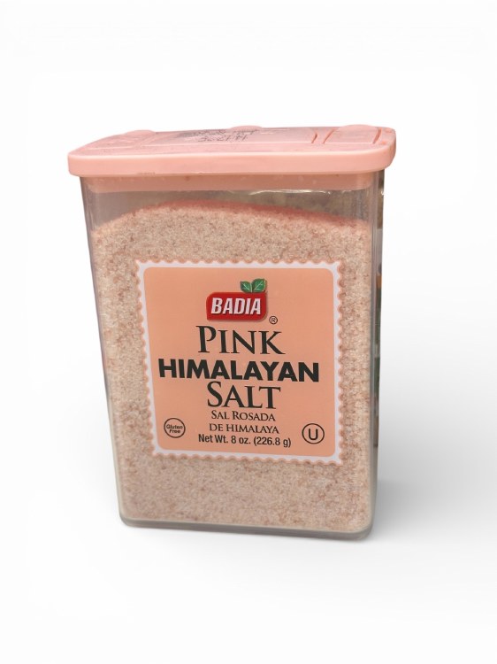 Badia Pink Salt Can 80z 12cs