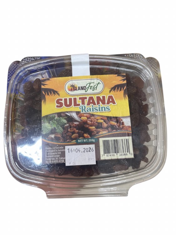 Island Fest Sultana Raisin 200