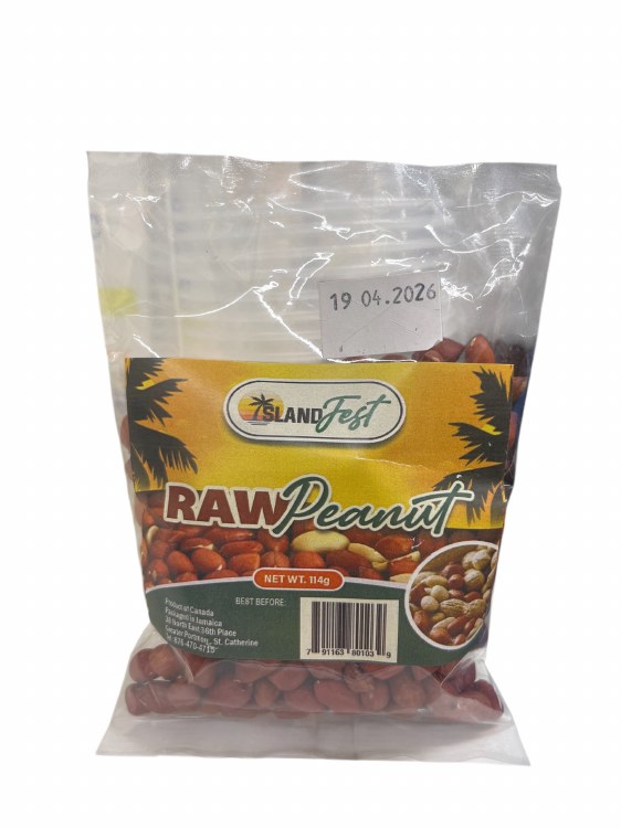 Island Fest Raw Peanut 114g