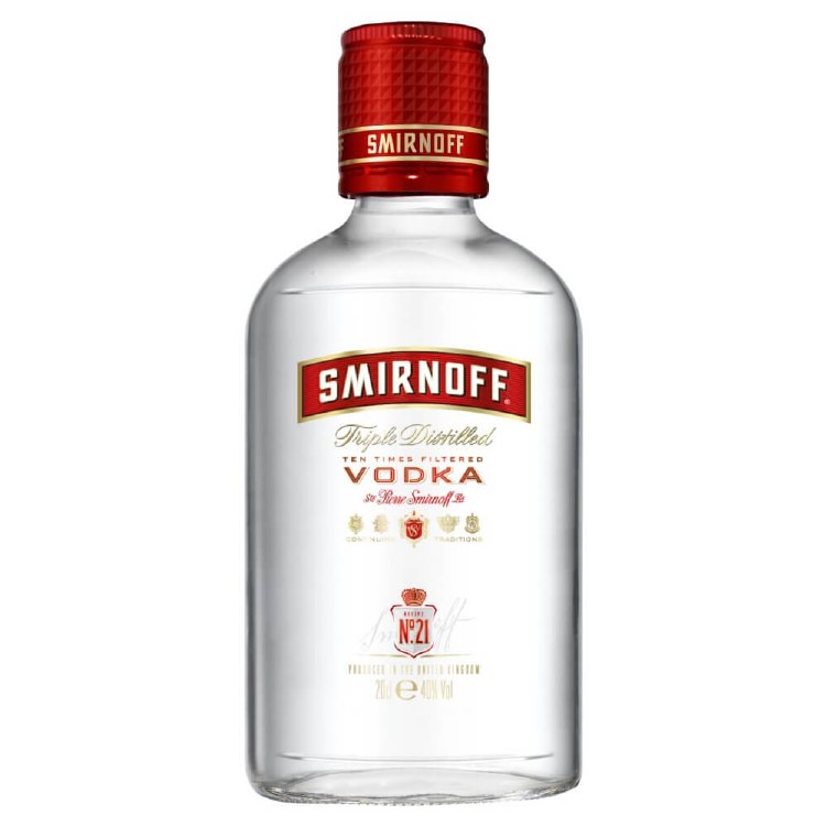 Flask Red Vodka 200ml (48cs)