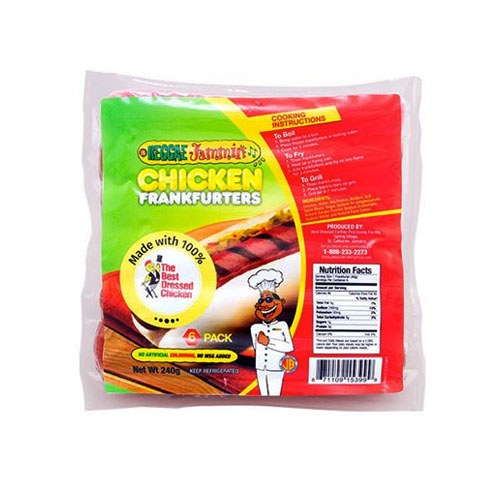 R.J Chicken Franks 1/2 48cs