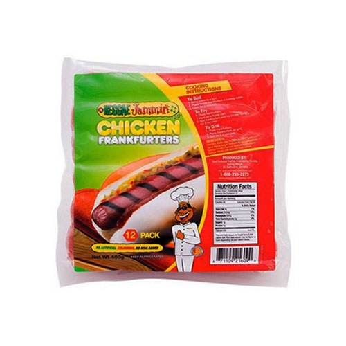 R.J Chicken Franks 1lb 24cs