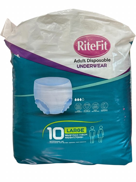 Ritefit Adult Pamper Lrg P-ups