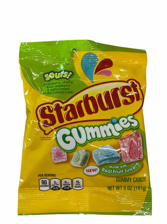 Starburst Gummy Sour 12cs
