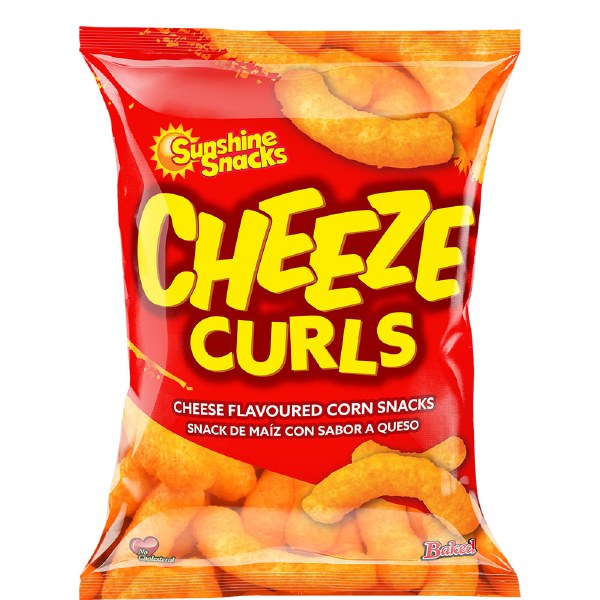 Sunshine Cheese Curls 33g 24cs