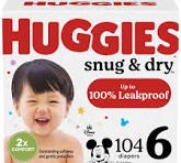 Box Huggies #6 (76 In Box)