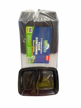 Ecodoc Black 2compartment 3x50