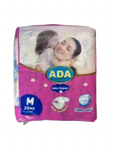 Ada Baby Diaper 20pk Med (10cs