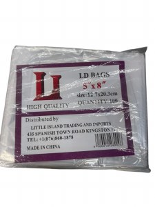 Bag 5x8 Clear (100cs)