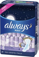Always Maxi Jumbo 27pk 6cs