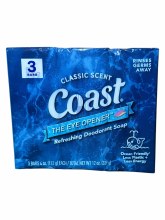 Coast Bathsoap 3pk 4oz 12cs