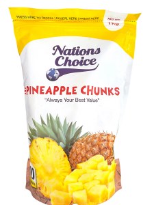 Nc Pineapple Fruit 1kg 10cs