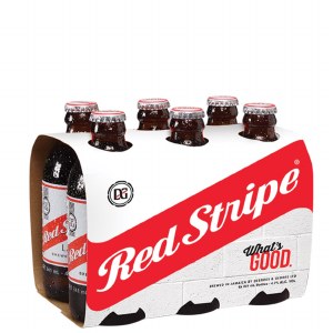 Six Pack Red Stripe(4pk Of6)cs