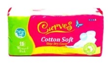 Curves Ultra Thin W/wing 18pk