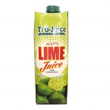 Tru J 100%lime Juice 1l 12cs