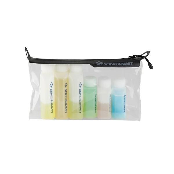 TPU Clear Zip Pouch with 6 Bottles