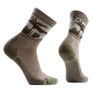 Hike Light Cushion Mountain Moose Crew Socks - Men