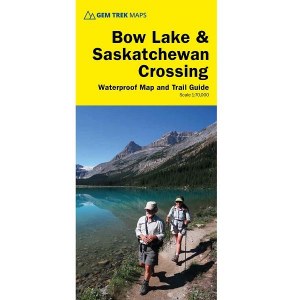 Bow Lake and Saskatchewan Crossing Map