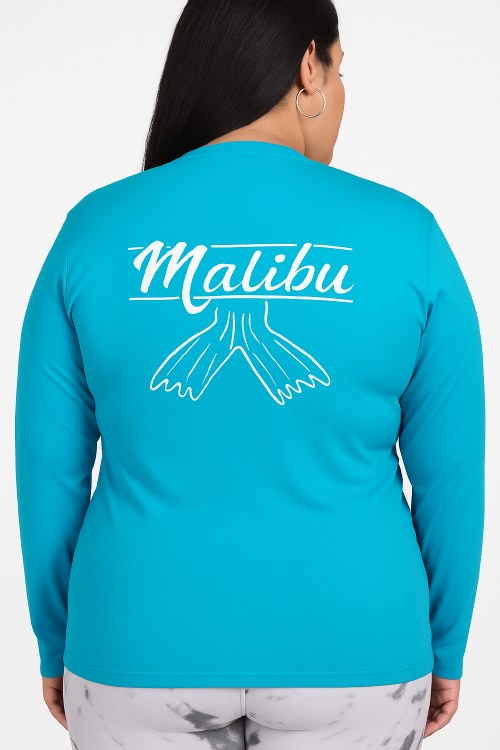 Malibu Rashguards L Aqua
