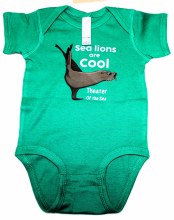 Green Sea Lion Onesie 6m