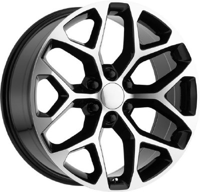 22X9.5 6-139.7 +30 78.1 BLACK W/ MACH FACE (FITS 2019+)