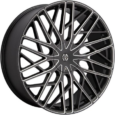 22X9.0 5-114.3 / 5-127 +40 74.1 BLACK AND MILLED - EXECUTIVE