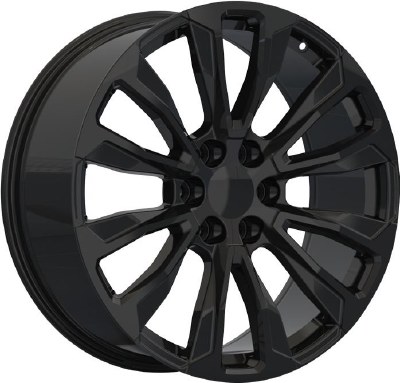 22X9.0 6-139.7 +28 78.1 FULL GLOSS BLACK (FITS 2019+)
