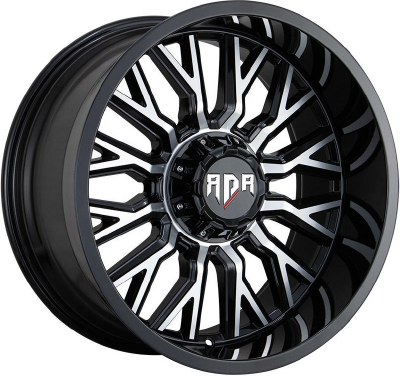 20X10 6-135 / 6-139.7 NEG18 108 BLACK AND MACHINED **ONLY SOLD IN SETS OF 4**