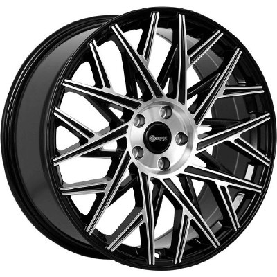 20X8.5 5-112 +32 65.56 BLACK AND MACHINED
