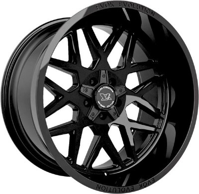 20X10 8-165 NEG19 125 GLOSS BLACK