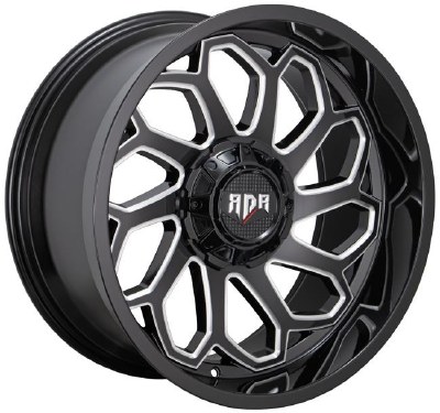 20X9.0 6-135 / 6-139.7 NEG12 108 (B+MW) BLACK AND MILLED **ONLY SOLD IN SETS OF 4**