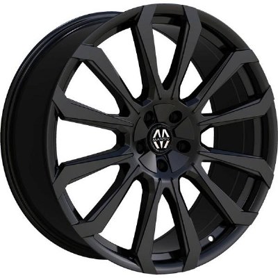 22X9.0 6-120 / 6-132 +32 74.5 FULL GLOSS BLACK - TITAN