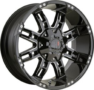 20X12 8-170 NEG44 125 BLACK AND MILLED **ONLY SOLD IN SETS OF 4**