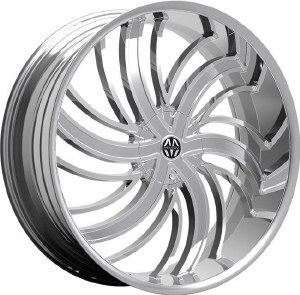 26X9.5 5-115 / 5-120 +25 74.1 CHROME - TSUNAMI