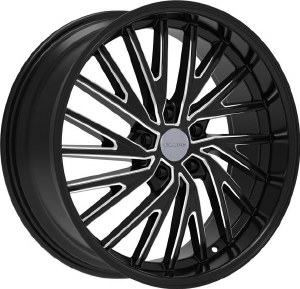 20X8.5 5-120 +35 74.1 BLACK AND MILLED